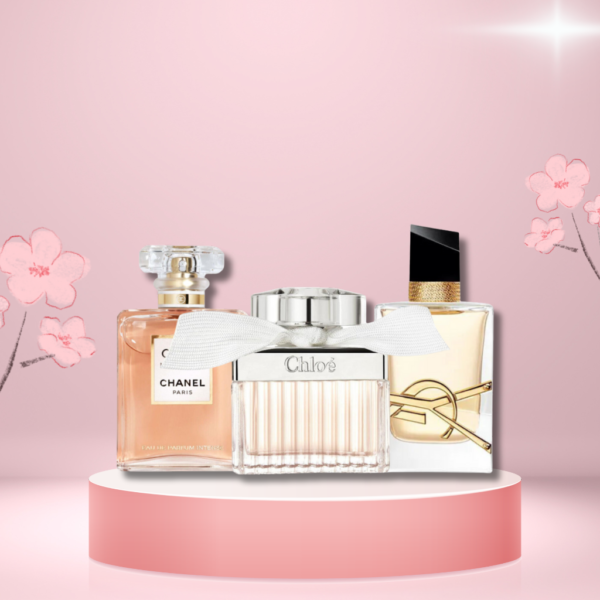 Set de 3 Perfumes Coco Mademoiselle Chanel + Libre Yves Saint Laurent + Chloé Signature