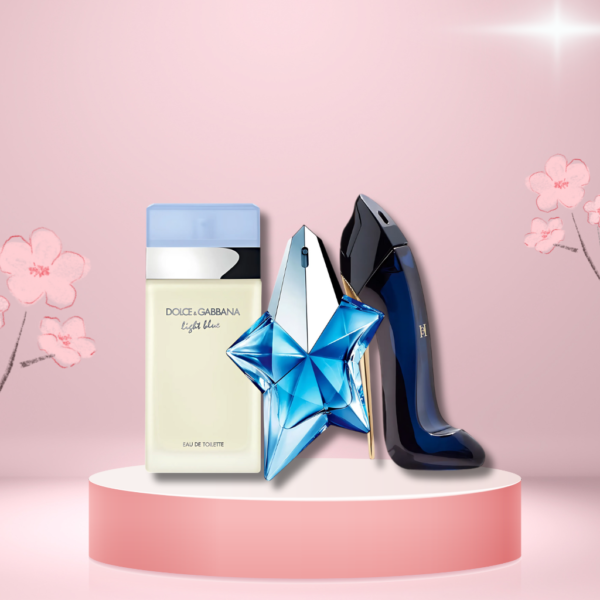 Set de 3 Perfumes Light Blue + Good Girl + Angel 100ml
