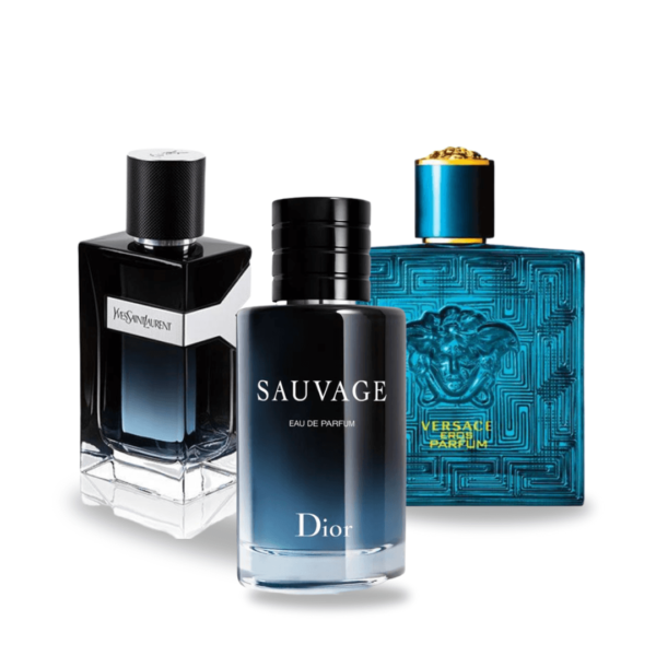 Set de 3 Perfumes Y Yves Saint Laurent + Sauvage Dior + Versace Eros Versace 100ml