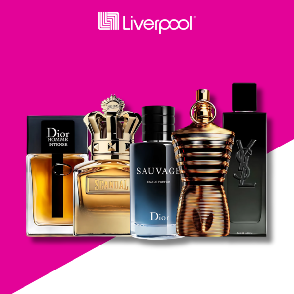 Set de 5 Perfumes Scandal Absolu + Le Male Elixir + Sauvage + Homme Intense + YSL MySLF 100ml